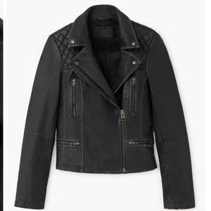 Cargo Leather Biker Jacket